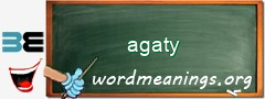 WordMeaning blackboard for agaty